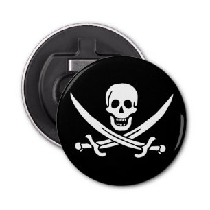 Pirate Flag Skull Crossed Swords Bottle Opener