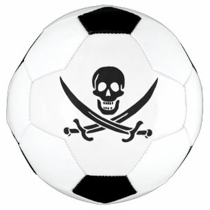 Pirate Flag Skull Crossed Swords Soccer Ball