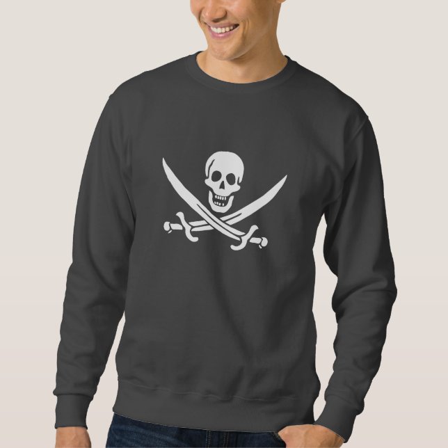 Pirate Flag Skull Crossed Swords Sweatshirt (Front)
