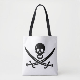 Pirate Flag Skull Crossed Swords Tote Bag