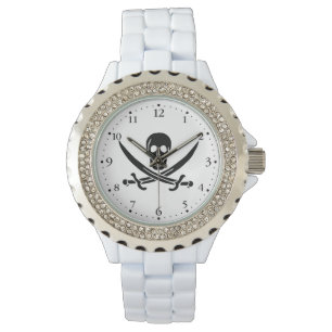 Pirate Flag Skull Crossed Swords Watch