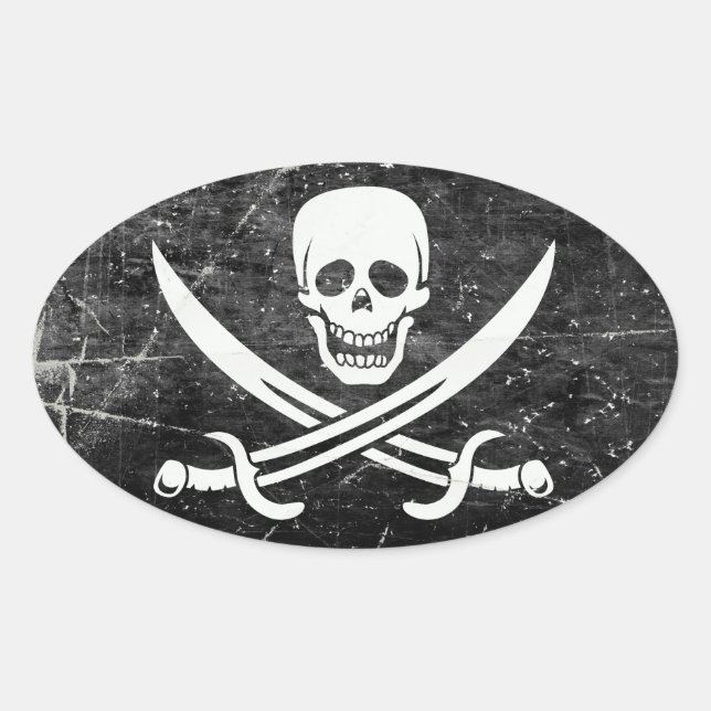 Pirate Flag Stickers (Front)
