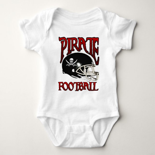 PIRATE FOOTBALL BABY BODYSUIT (Front)
