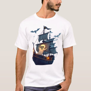 Pirate Ghost Ship � Scary Halloween Tee