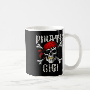 Pirate Gigi Jolly Roger Flag And Skull Crossbones Coffee Mug