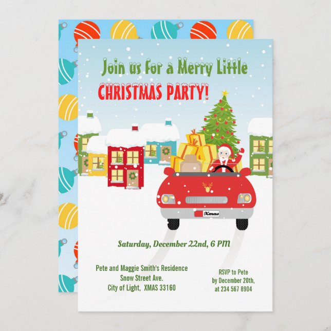 Pirate Girl Treasure Map Fun Birthday Party Invitation (Front/Back)