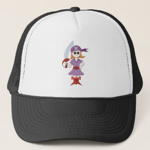 Pirate Girl Trucker Hat
