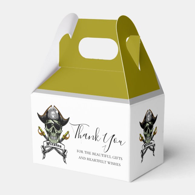 Pirate Gold Treasure Favour Box (Front Side)
