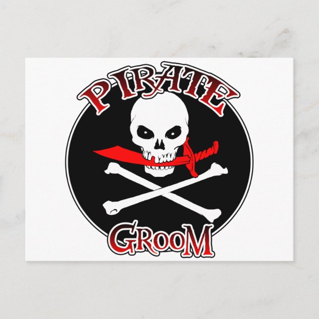 Pirate Groom Postcard (Front)