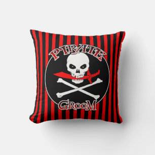 Pirate Groom Throw Pillow