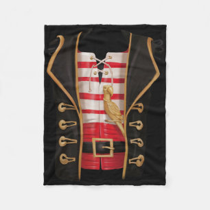 Pirate Halloween Kids Costume Tee  Fleece Blanket