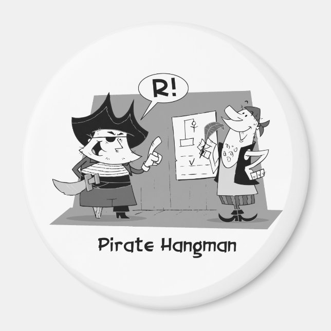 Pirate Hangman Magnet (Front)