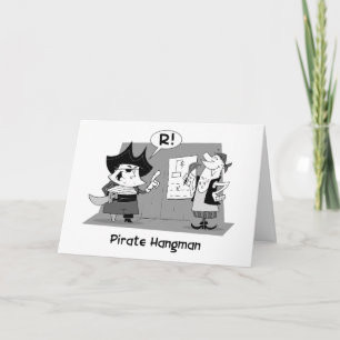 Pirate Hangman Thank You Card