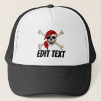 Pirate Hat, add text, name, company,boat, personal