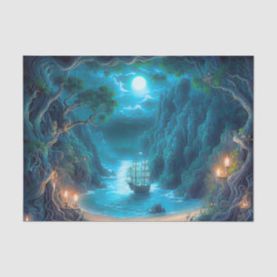Pirate Hideaway Cove Decoupage Paper