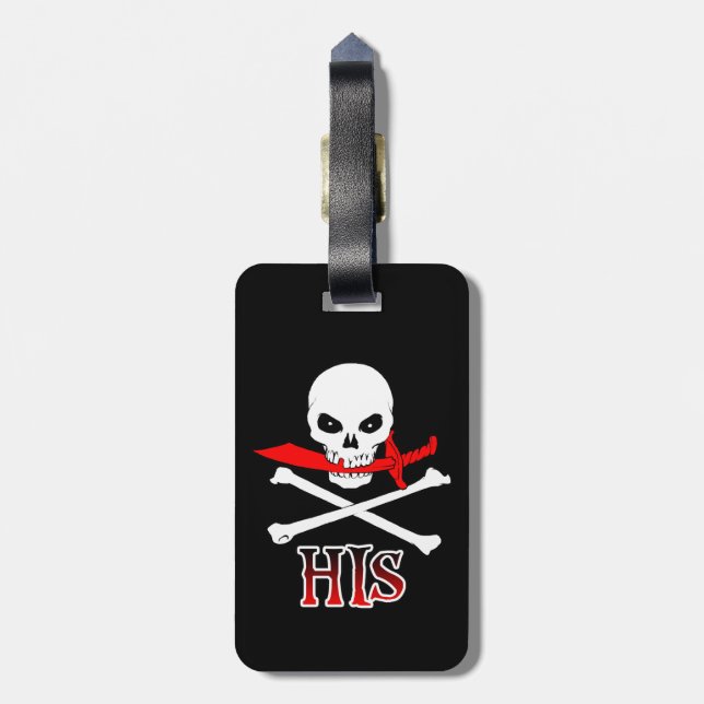 Pirate His Luggage Tag (Back Vertical)
