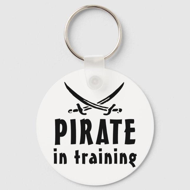 Pirate In Training Key Ring (Front)