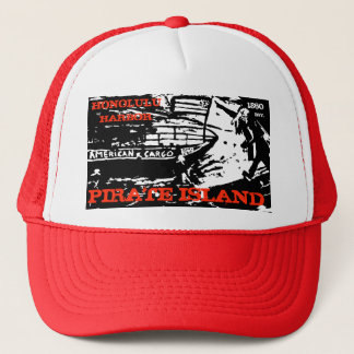 PIRATE ISLAND HONOLULU TRUCKER HAT