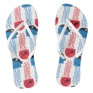 Pirate Jellyfish, Jellyfish Pattern, Sea Animals Jandals