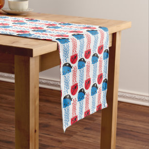 Pirate Jellyfish, Jellyfish Pattern, Sea Animals Medium Table Runner