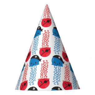Pirate Jellyfish, Jellyfish Pattern, Sea Animals Party Hat