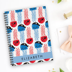 Pirate Jellyfish, Jellyfish Pattern, Your Name Planner