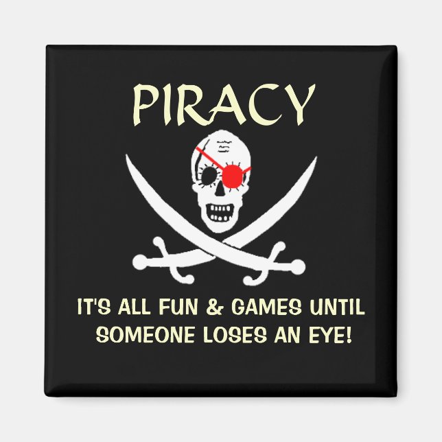 Pirate Joke Magnet (Front)