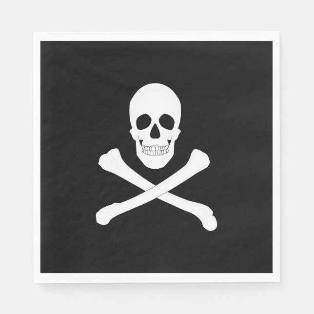 Pirate (Jolly Roger) Flag Napkin (Front)