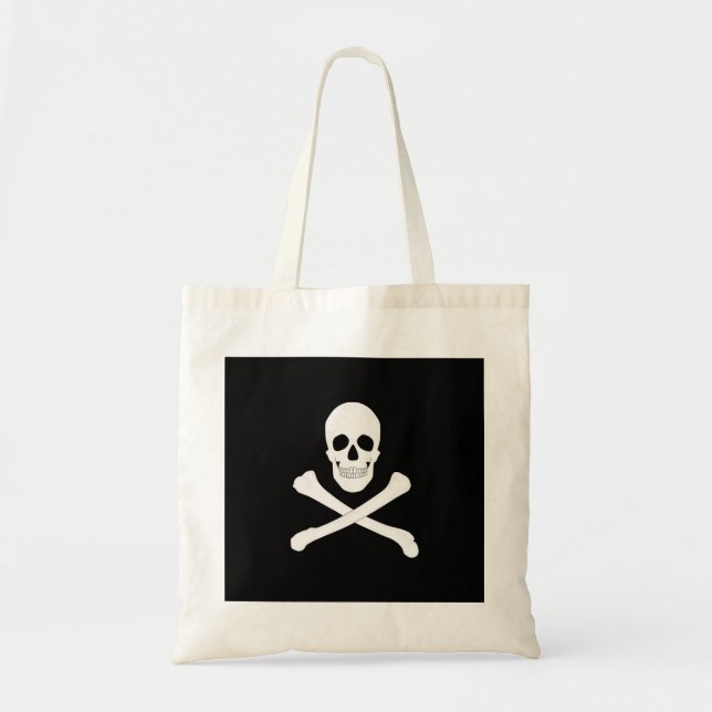 Pirate (Jolly Roger) Flag Tote Bag (Front)