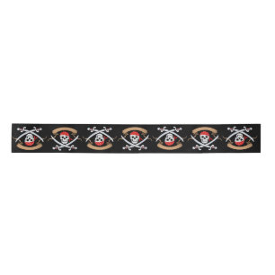Pirate Jolly Roger Satin Ribbon
