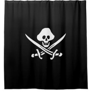 Pirate Jolly Roger Shower Curtain