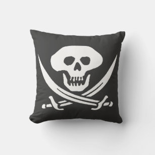 Pirate Jolly Roger Skull Cushion