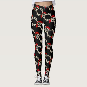 Pirate, Jolly Roger,style, Leggings
