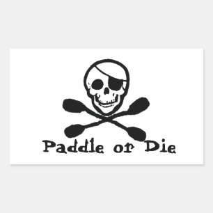 Pirate Kayak Flag Sticker