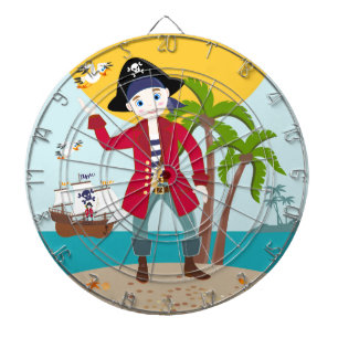Pirate kid birthday party dartboard