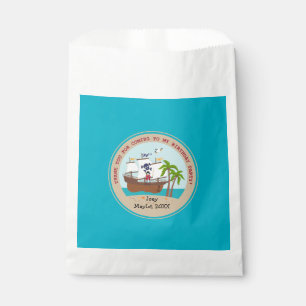 Pirate kid party favour paper bag