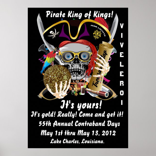 Pirate King of Kings Lafitte Important View Hints Poster (Front)