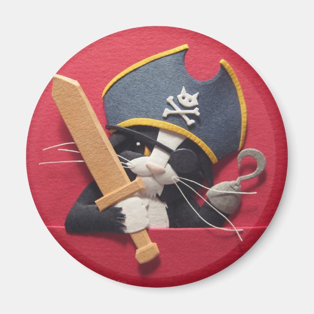 Pirate Kitten Magnet (Front)