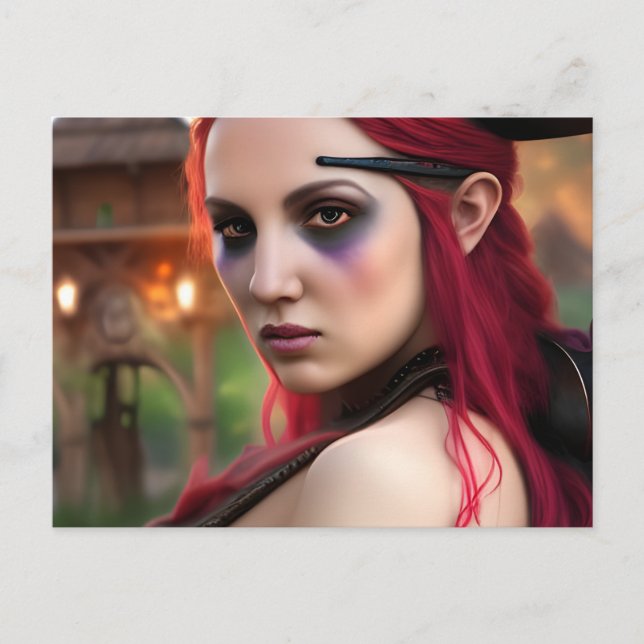 Pirate Lady Postcard (Front)