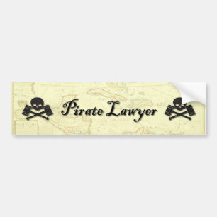 Pirate Lawyer Bumper Sticker