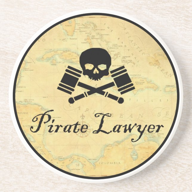 Pirate Lawyer Coaster (Front)