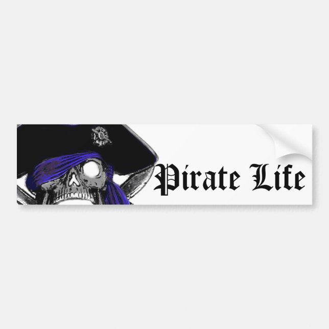Pirate Life Bumper Sticker (Front)