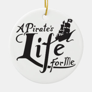 Pirate Life For Me Ceramic Tree Decoration