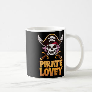 Pirate Lovey Funny Captain Matching Halloween Cost Coffee Mug