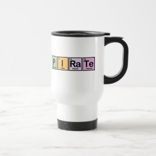 Pirate made of Elements Travel Mug