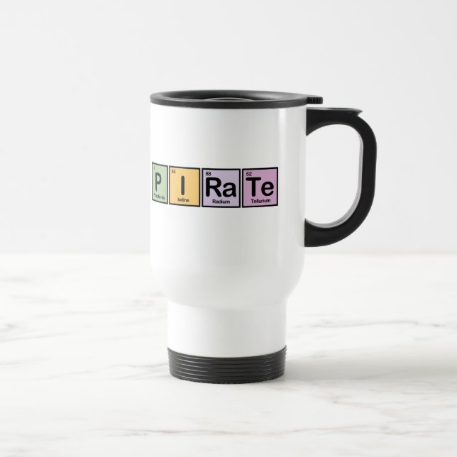 Pirate made of Elements Travel Mug (Right)