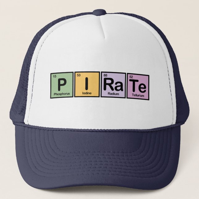 Pirate made of Elements Trucker Hat (Front)