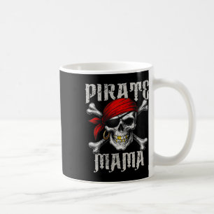 Pirate Mama Jolly Roger Flag And Skull Crossbones Coffee Mug