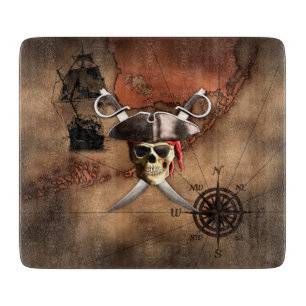 Pirate Map Cutting Board