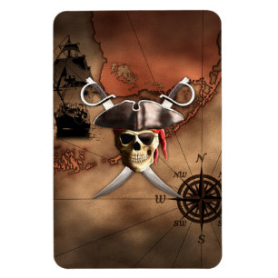 Pirate Map Magnet